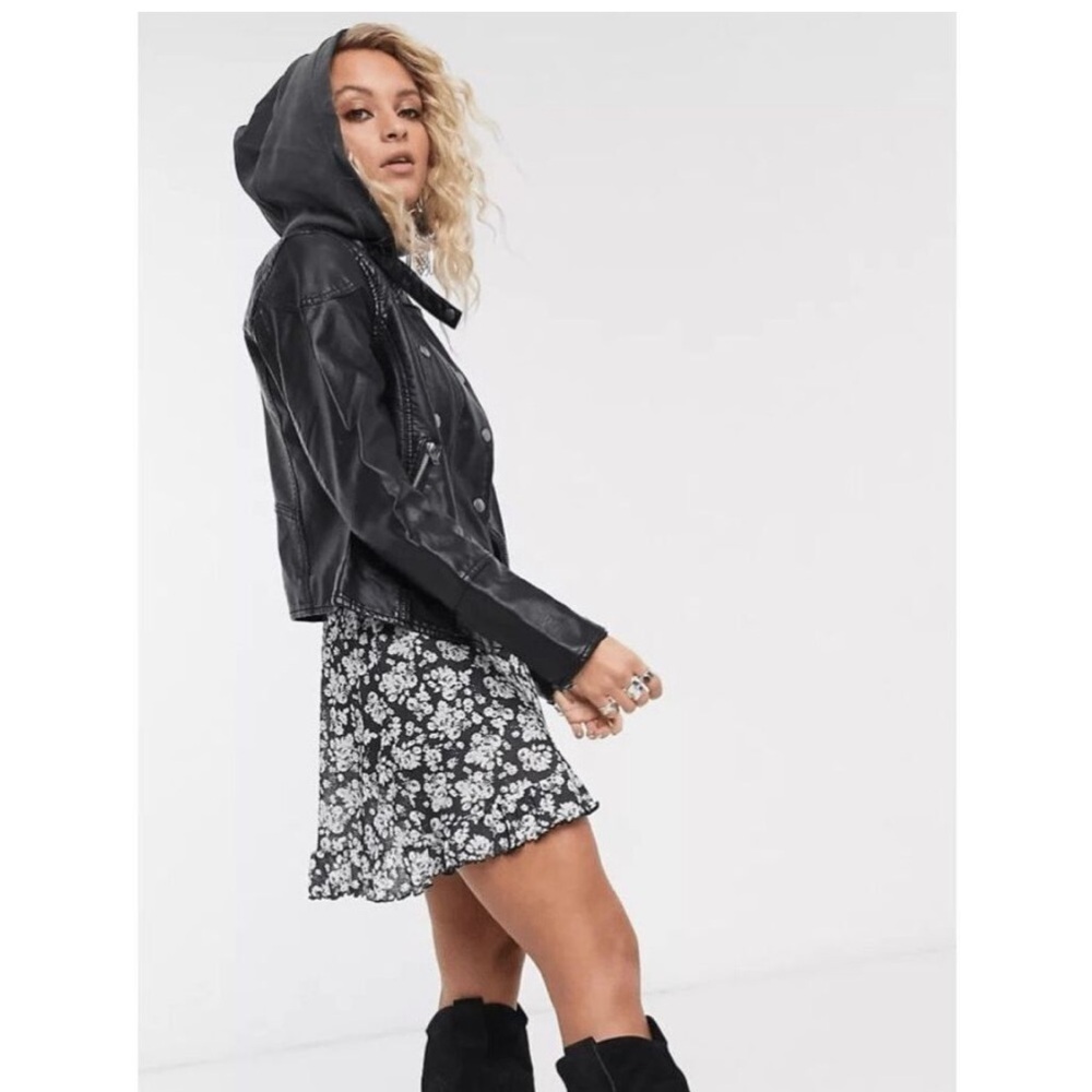 Free People Dawn Vegan Faux Leather Jacket - Picture 6 of 16